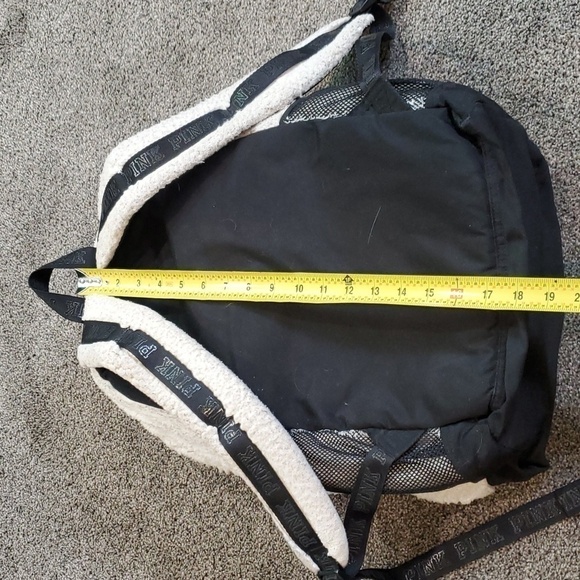 Pink VS Rare Sherpa Large Campus Backpack - Picture 5 of 14